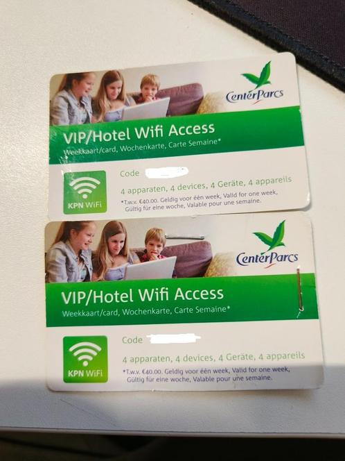 2x KPN WiFi Access weekkaart, Tickets en Kaartjes, Kortingen en Cadeaubonnen, Twee personen, Overige typen, Overige soorten