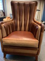 Vintage Leren Fauteuil Zeer Goede staat uniek blikvanger, Huis en Inrichting, Ophalen, Gebruikt, 75 tot 100 cm, Retro