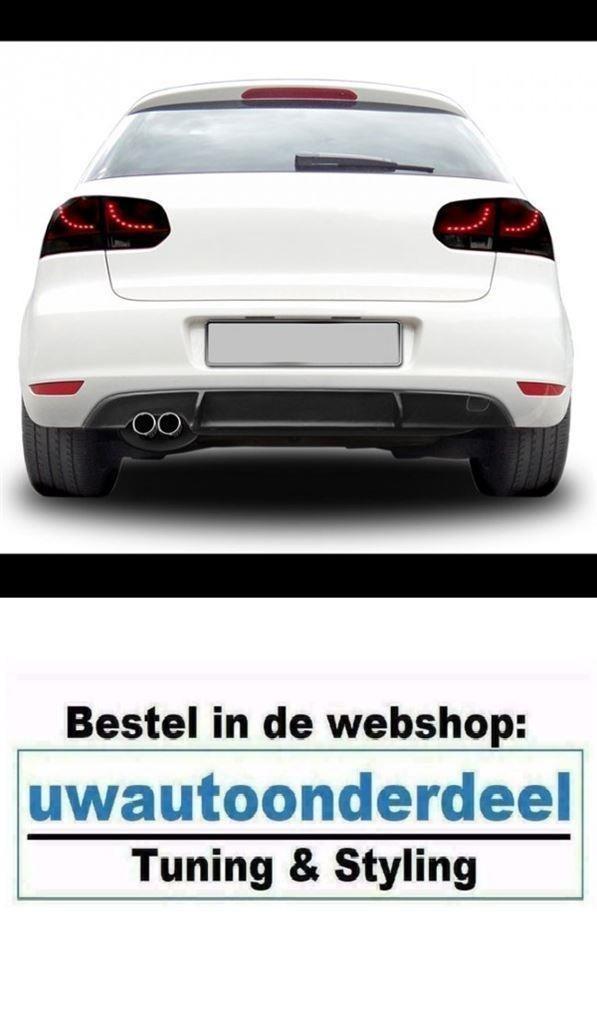 Bumper Diffuser GTD Look Dubbele uitlaat Geschikt Voor Vw Go, Auto diversen, Tuning en Styling, Verzenden
