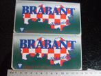 2x sticker provincie noord-brabant vakantie land VVV brabant, Verzenden, Zo goed als nieuw, Overige typen