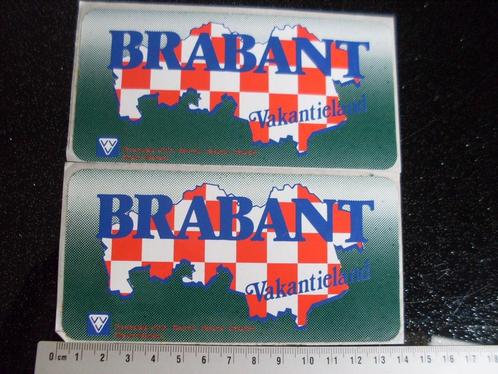 2x sticker provincie noord-brabant vakantie land VVV brabant, Verzamelen, Stickers, Zo goed als nieuw, Overige typen, Verzenden