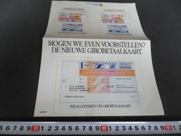 sticker PCGD  Postbank GIRO betaalkaart  beschikbaar voor biedingen