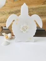 Schildpad onderzetter wit onderzetters schelpen Boho style, Ophalen, Nieuw, Overig