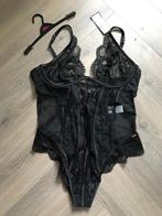 Hunkemoller Noir stringbody 85B of 90B, Hunkemöller, Ophalen of Verzenden, Zwart, Body of Korset