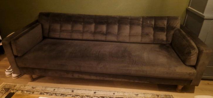 Mooie 3-zits bank met comfortabele zitting. 2meter bij 80 cm, Huis en Inrichting, Banken | Bankstellen, Gebruikt, Rechte bank