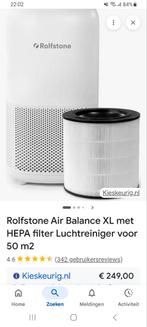 Rolfstone Air Balance XL Luchtreiniger met HEPA filter, Ophalen, Zo goed als nieuw, Luchtreiniger