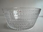 Fins Design Iittala Kastehelmi Grote Schaal Transparant Ø18, Huis en Inrichting, Ophalen of Verzenden, Zo goed als nieuw, Rond