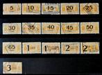 Serie spoorwegzegels Nederlandsche Spoorwegen 1924-1930, Ophalen of Verzenden, T/m 1940, Gestempeld