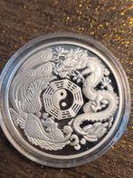 Chinese draken coin., Overige materialen, Ophalen of Verzenden