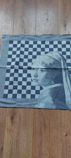 Katoenen theedoek/Meisje met de parel/DDDDD, Ophalen of Verzenden, Zo goed als nieuw, Wit