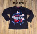 Zwarte longsleeve maat 86/92 Hema, Meisje, Ophalen of Verzenden, Zo goed als nieuw, Hema