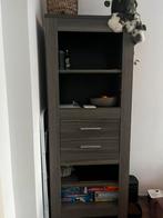 Grijze boekenkast met lades, Ophalen, 50 tot 100 cm, Zo goed als nieuw, Minder dan 100 cm