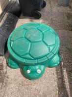 Schildpad zandbak, Ophalen