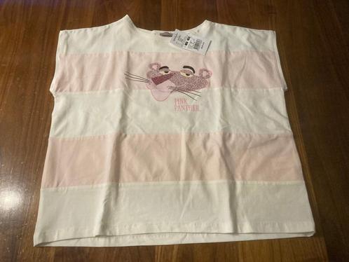 Monnalisa shirt wit roze pink panter maat 128-134 nieuw!, Kinderen en Baby's, Kinderkleding | Maat 128, Nieuw, Meisje, Shirt of Longsleeve