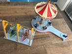 Playmobil Kermis Draaimolen met Lichtjes & Poppetjes, Kinderen en Baby's, Speelgoed | Playmobil, Ophalen of Verzenden, Gebruikt