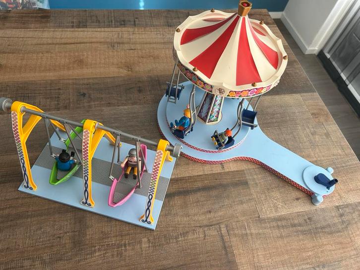 Playmobil Kermis Draaimolen met Lichtjes & Poppetjes, Kinderen en Baby's, Speelgoed | Playmobil, Gebruikt, Los playmobil, Ophalen of Verzenden