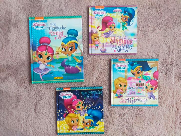 Zgan! 4x mooie boeken van Shimmer&Shine van Nickelodeon!, Boeken, Kinderboeken | Jeugd | onder 10 jaar, Zo goed als nieuw, Fictie algemeen