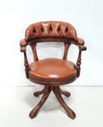 Chesterfield Cognac Bureaustoel, Ophalen, Zo goed als nieuw, Overige kleuren, Bureaustoel