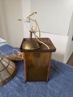 Vintage 2 hanglampenkappen, Huis en Inrichting, Lampen | Hanglampen, Ophalen, Gebruikt, Glas, Minder dan 50 cm