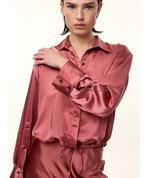 Femmes Du Sud silk blouse 34/38, Kleding | Dames, Ophalen of Verzenden, Zo goed als nieuw, Maat 38/40 (M), Zwart