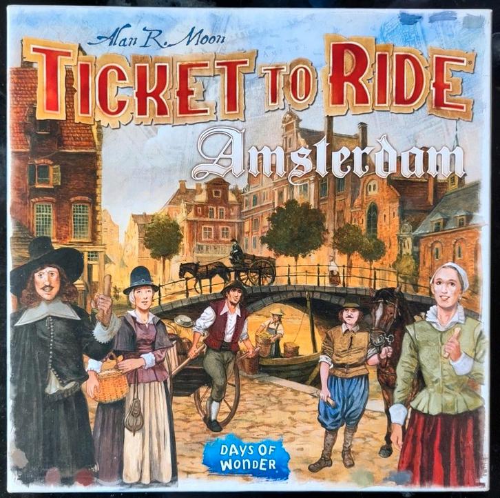 Ticket to Ride Amsterdam, Hobby en Vrije tijd, Gezelschapsspellen | Bordspellen, Zo goed als nieuw, Ophalen of Verzenden