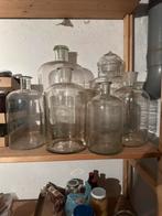 Mooie decoratie diverse glazen potten en vazen, Overige kleuren, Ophalen of Verzenden, Minder dan 50 cm, Glas
