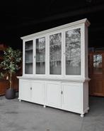 Oude grenen winkelkast | Witte vitrinekast  #650, Met deur(en), 200 cm of meer, Grenenhout, Ophalen of Verzenden