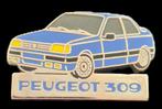 Peugeot 309 pin= lichtblauw emaille, Verzenden, Nieuw, Transport, Speldje of Pin