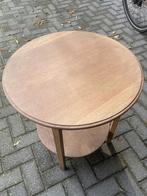 tafeltje eiken rond vintage helemaal gaaf, Antiek en Kunst, Antiek | Meubels | Tafels, Ophalen