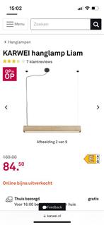 Plafondlamp hanglamp Karwei Liam, Huis en Inrichting, Lampen | Plafondlampen, Ophalen, Gebruikt, Hout