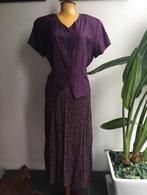 Valerie Stevens pure silk blouse 100%zijde paars Design, Maat 38/40 (M), Paars, Ophalen of Verzenden, Zo goed als nieuw