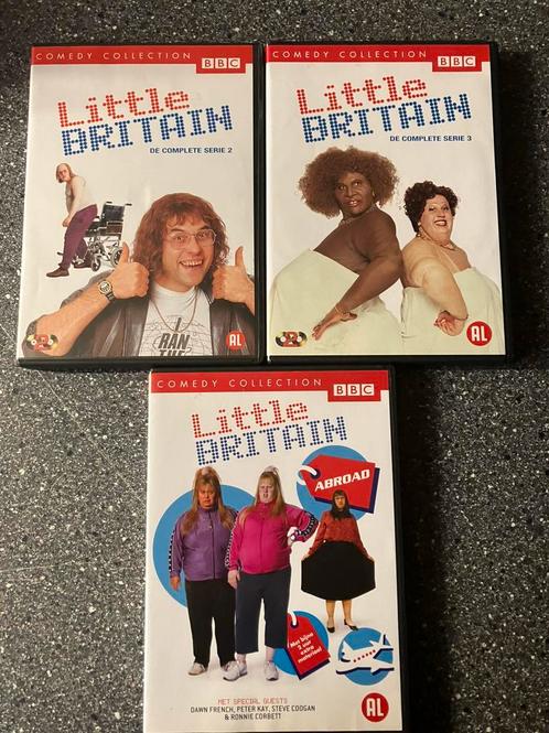 Little Britain - Seizoen 2+3+Abroad, Cd's en Dvd's, Dvd's | Tv en Series, Zo goed als nieuw, Komedie, Alle leeftijden, Ophalen of Verzenden