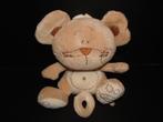TIAMO MUIS MANDY MUZIEKDOOS VELOURS BEIGE/WIT MET BRUIN, Verzenden, Nieuw, Overige typen