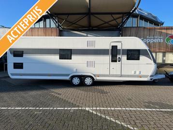 Hobby 720 KWFu Prestige 2025 3XStapelbed + 3M VOORTENT!! beschikbaar voor biedingen