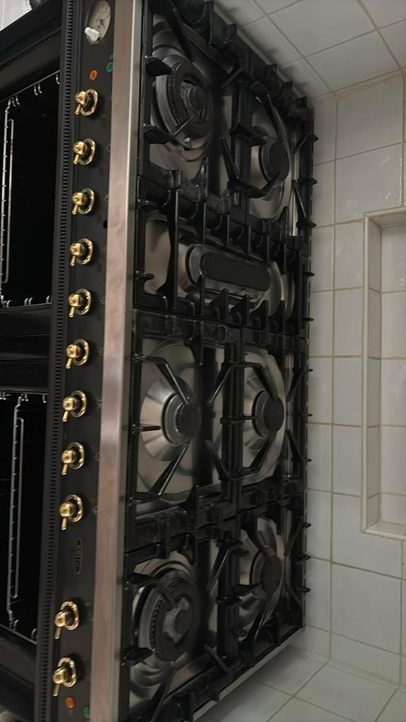 Boretti Majestic Gasfornuis - 7 Pits & Dubbele Oven, Witgoed en Apparatuur, Fornuizen, Gebruikt, Vrijstaand, Gas, 5 kookzones of meer