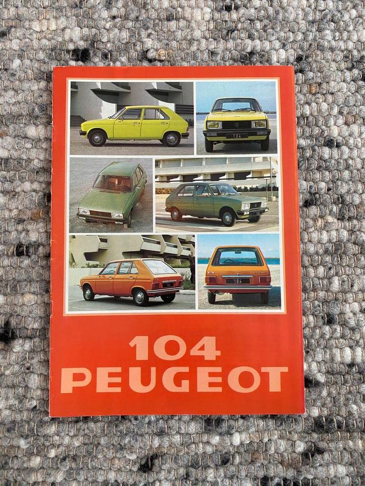 Autofolder Peugeot 104, uitgave 1978, Boeken, Auto's | Folders en Tijdschriften, Zo goed als nieuw, Peugeot, Ophalen of Verzenden