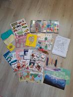 Groot knutselpakket waterverf sjablonen stickers kleuren, Ophalen of Verzenden, Gebruikt, Materiaal