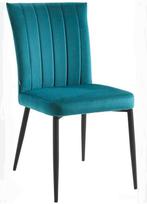 8x Eetkamerstoel Trin Goossens petrol blauw teal, Huis en Inrichting, Stoelen, Ophalen, Blauw, Zo goed als nieuw, Stof