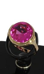 Roze saffier 14k gouden fraaie dames ring klassiek vintage, Sieraden, Tassen en Uiterlijk, Ringen, Voordeelsieraden, Ophalen of Verzenden