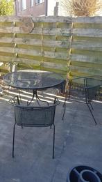 Voor klein prijsje tuintafel met 3 stoelen, Ophalen, Gebruikt, Stoel