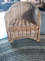 Robuuste rieten greywash kinderstoeltje, Ophalen, Zo goed als nieuw, Stoel(en)