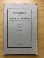 Toelichting bij Javaanse bloemlezing, Boeken, Ophalen of Verzenden, Gelezen, J. Kats