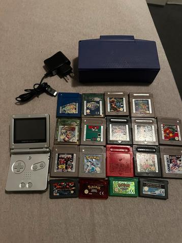 Nintendo game boy advance sp met veel spellen beschikbaar voor biedingen