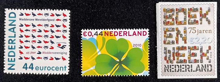 2010 3 enkelvoudige zegels NVPH 2694/2713a/2707 postfris, Postzegels en Munten, Postzegels | Nederland, Postfris, Na 1940, Verzenden