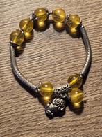 antieke zilveren armband met citrien en pixiu bedel, Sieraden, Tassen en Uiterlijk, Antieke sieraden, Ophalen of Verzenden, Zilver