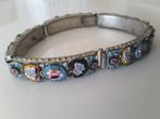 vintage handgemaakt mozaïek schakelarmband, Ophalen of Verzenden, Overige materialen, Armband