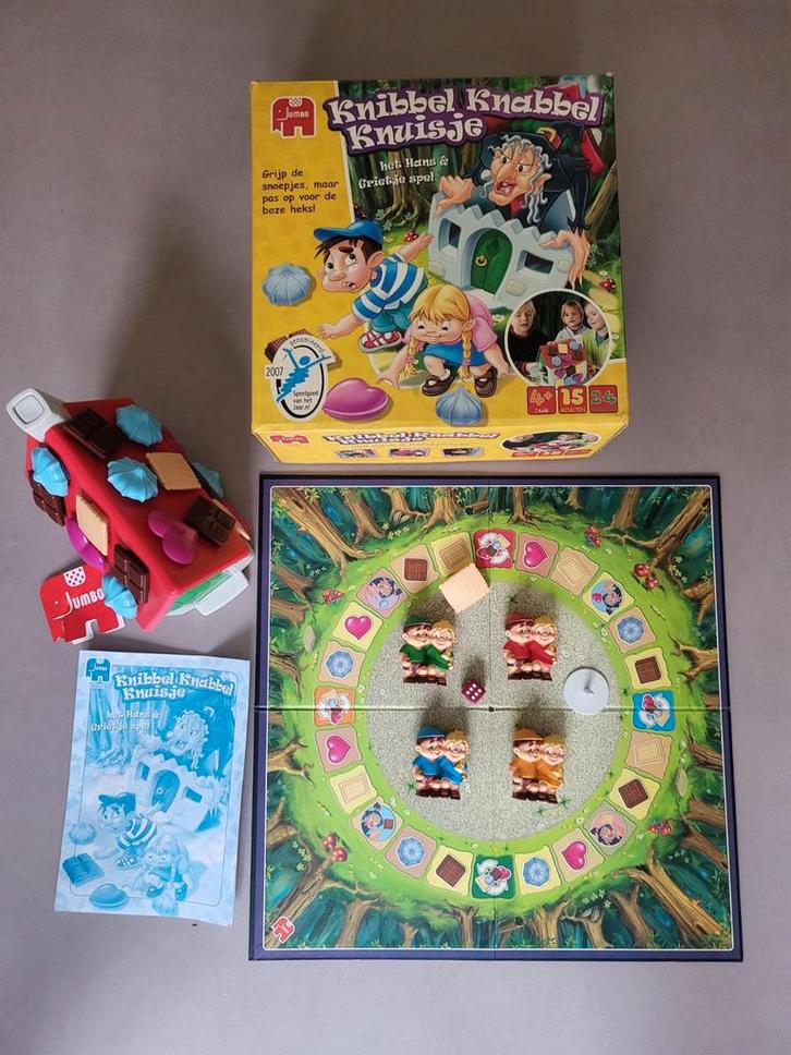 Knibbel Knabbel Knuisje Hans & Grietje bordspel v.a.3-4 jr, Hobby en Vrije tijd, Gezelschapsspellen | Bordspellen, Gebruikt, Drie of vier spelers