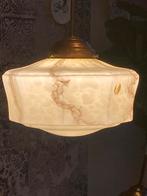 Art Deco hanglamp, Huis en Inrichting, Lampen | Hanglampen, Ophalen of Verzenden, Glas, Minder dan 50 cm