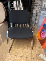 20 (Vergader)stoelen, stapelbaar, Huis en Inrichting, Ophalen, Zwart, Zo goed als nieuw, Stof