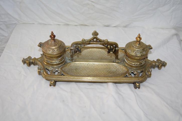 Inktstel  dubbelzijdig, Antiek en Kunst, Kunst | Beelden en Houtsnijwerken, Ophalen of Verzenden